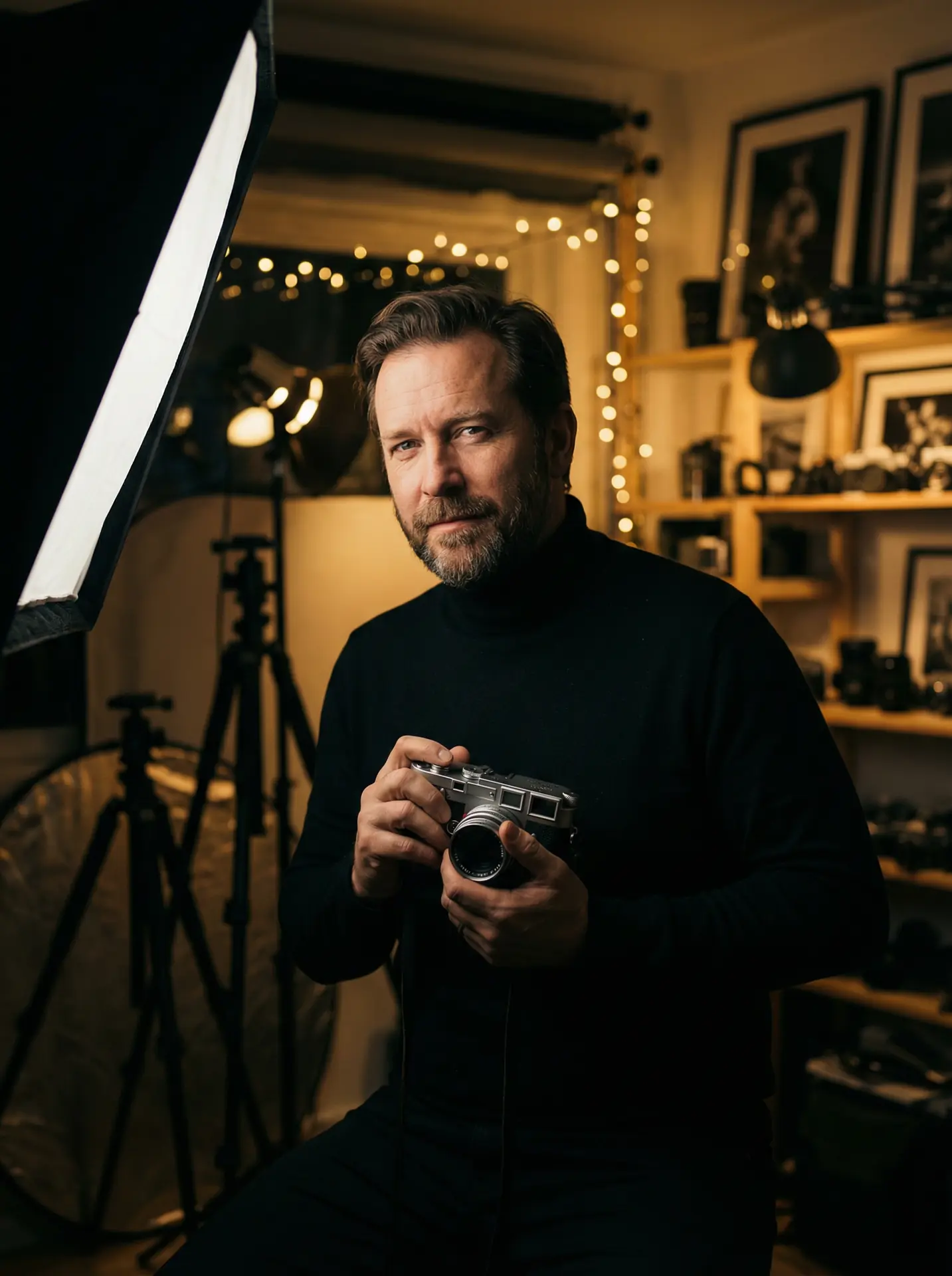 17·C13起草视频百度 封面人物 - 摄影师陈墨在工作室中的肖像